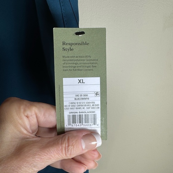 Goodfellow And Co Tech Jogger Lightweight Pull On teal blue 7" Shorts Men's XL - Picture 9 of 10